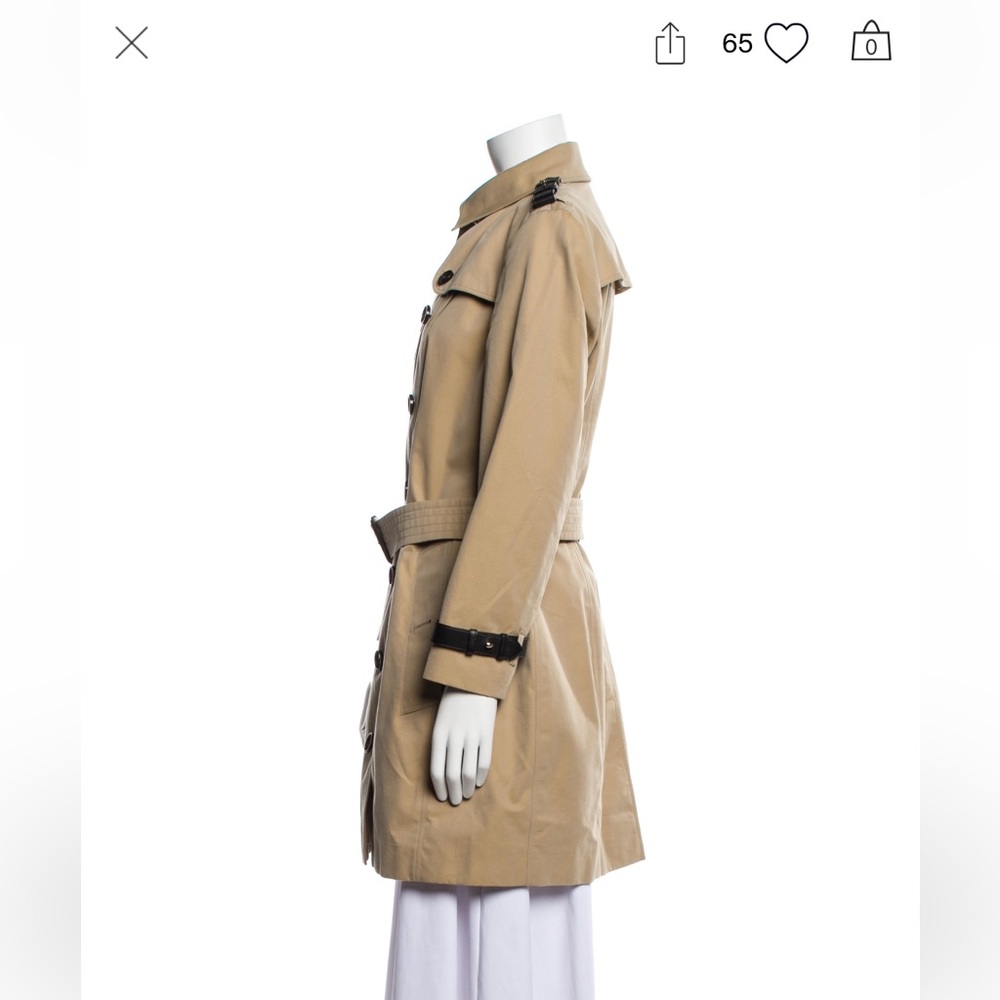 Burberry Prorsum Trench Coat with Leather Strap - Picture 6 of 17